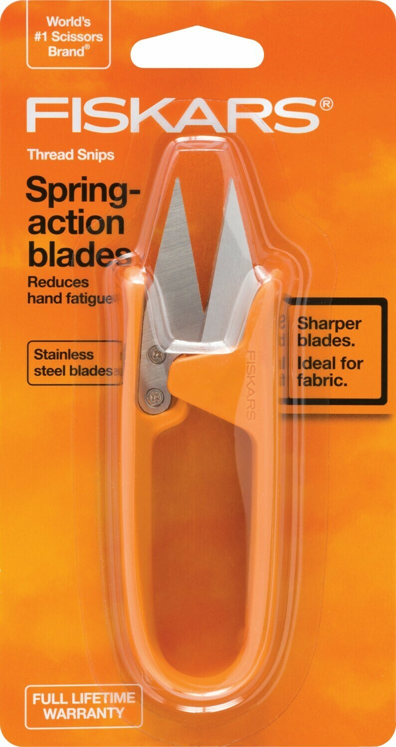 Fiskars Thread Snips with Spring Action Blades