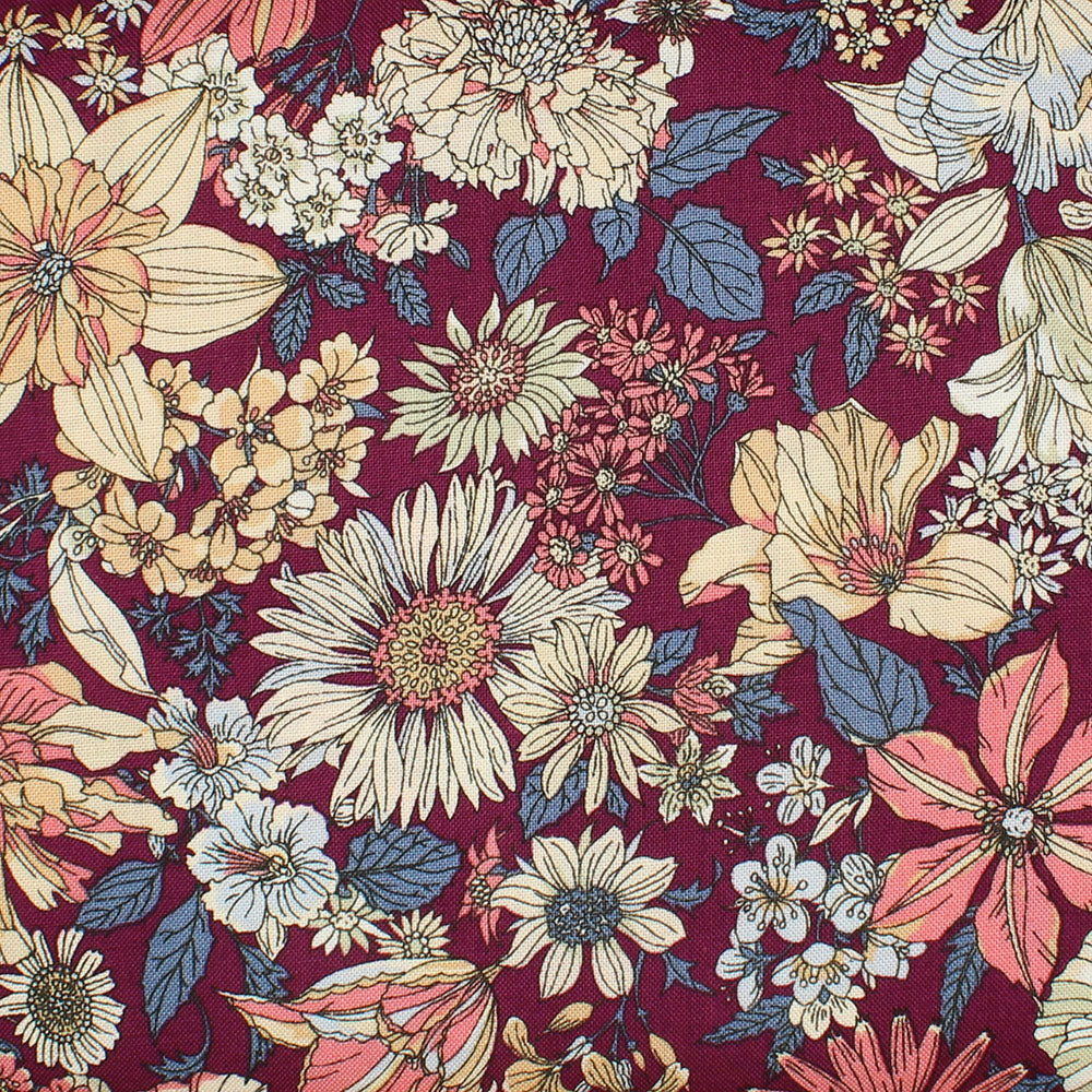 Memoire a Paris 2020 Cotton Lawn Collection In Floral for Lecien  820814-110 £1.40/10cm