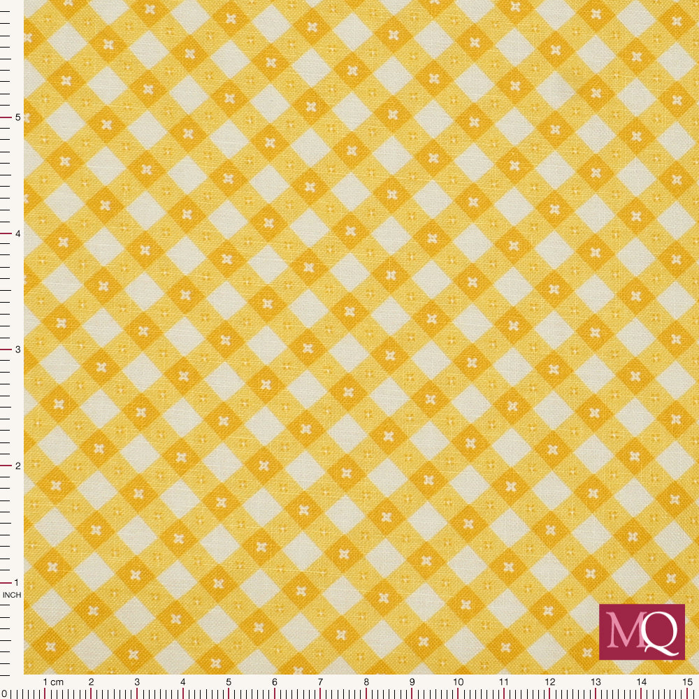 Gingham Picnic by Poppie Cotton - Yellow