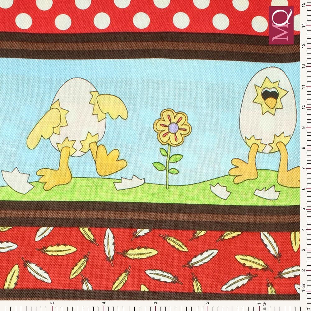 Eggcellent Adventures by Heidi Pridemore for Fabri-Quilt Remnant
