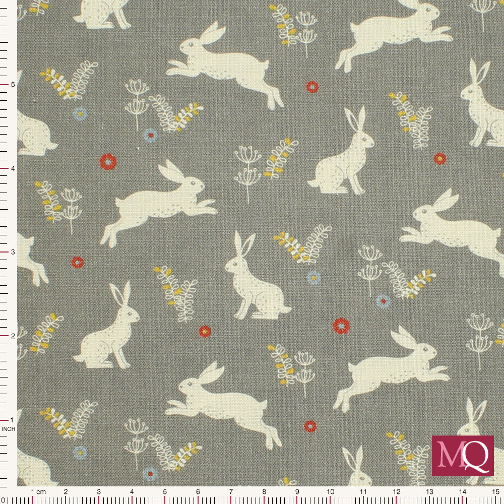 Wildwood by Nutex - Rabbits on Grey