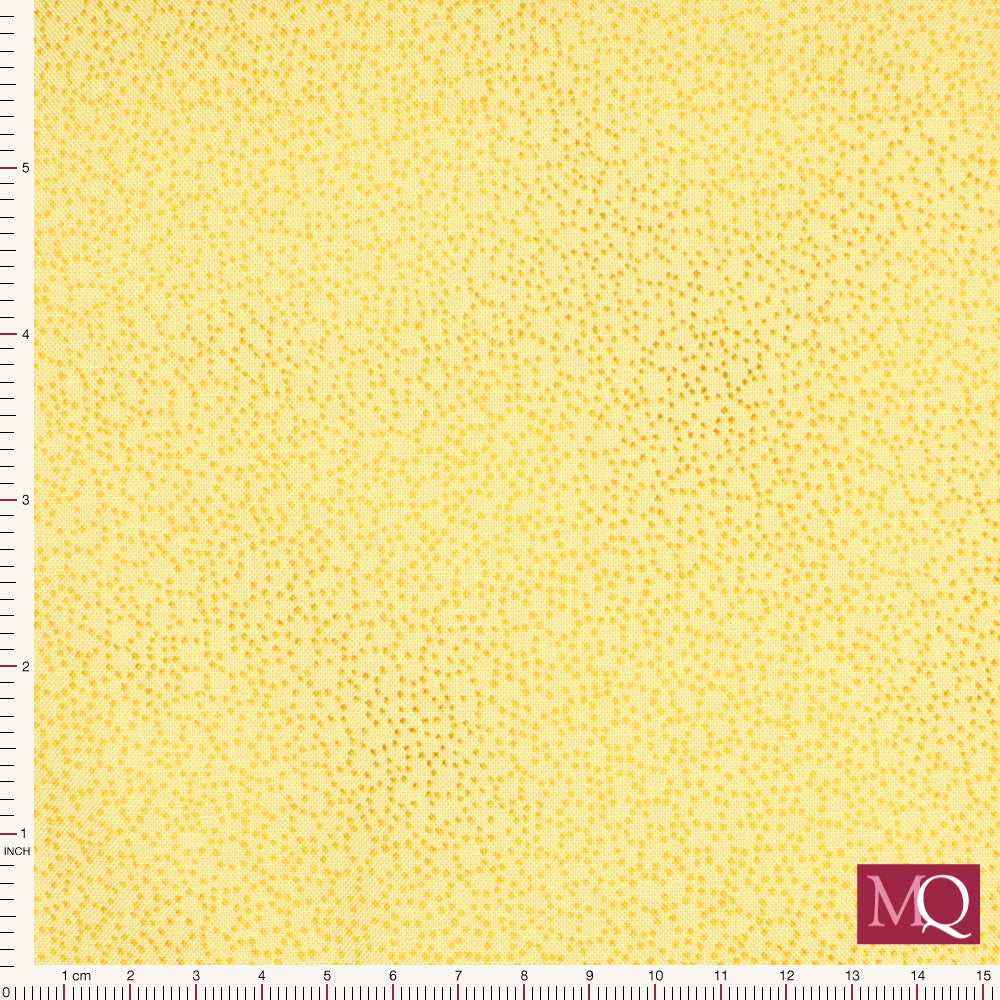 Quilter's Basic by Stof - Dark Yellow Flower Speckle