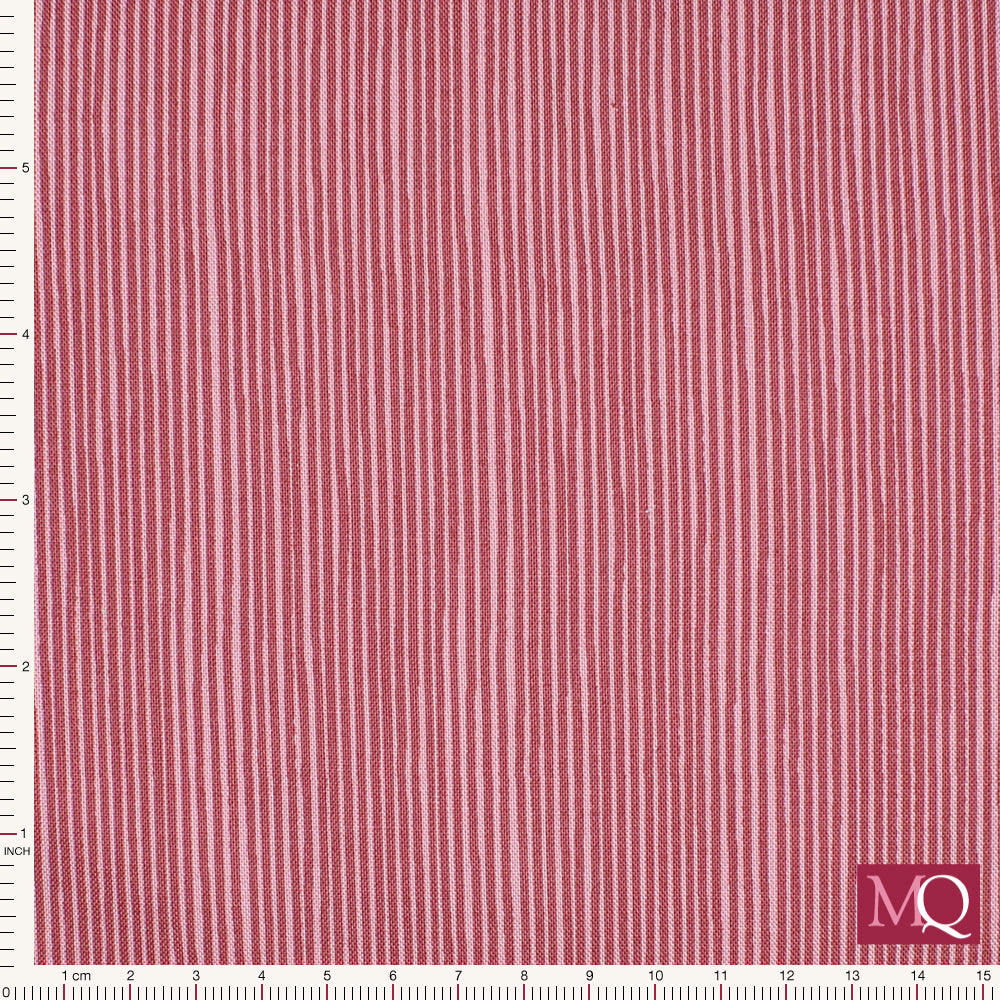 Hannah Basic from Stof Fabrics Pink Stripe 4512-492 £1.20 /10cm