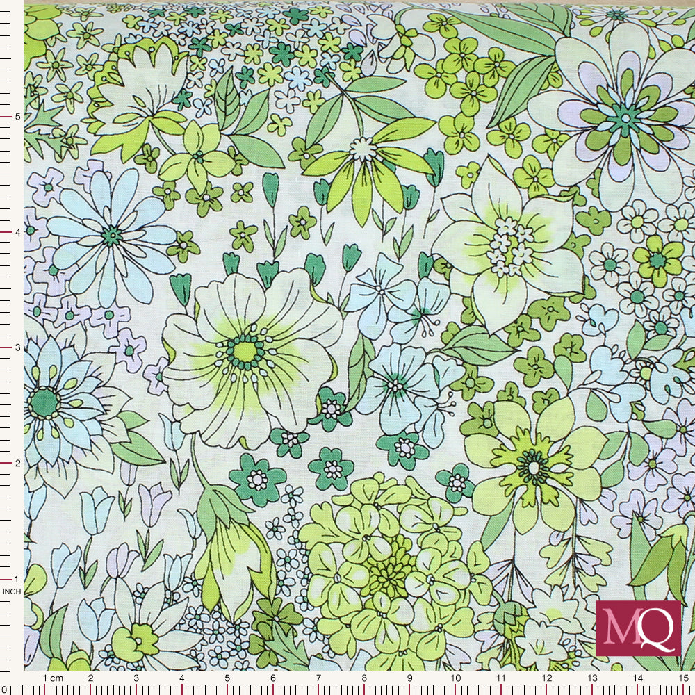 Memoire a Paris 2020 Cotton Lawn Collection In Floral for Lecien  21550-103 £1.40/10cm