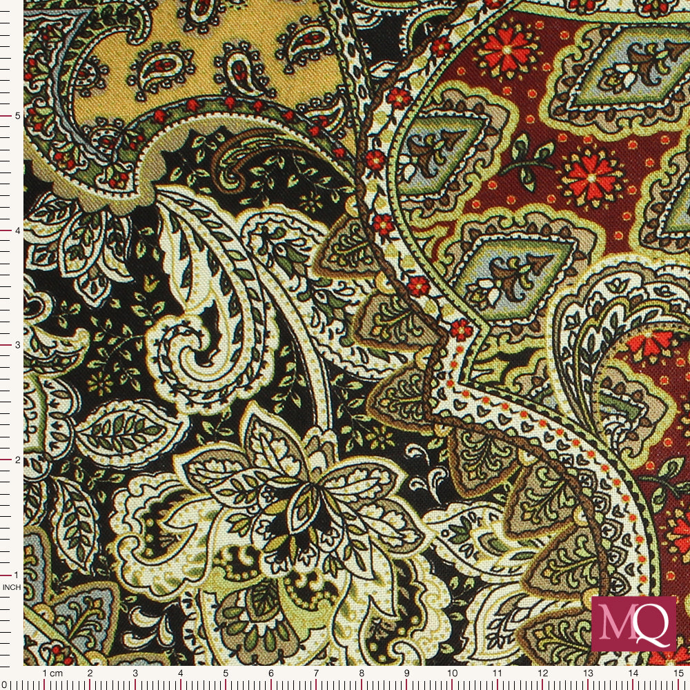 Regal Paisley by Benartex Designer Fabrics - 108" Wide