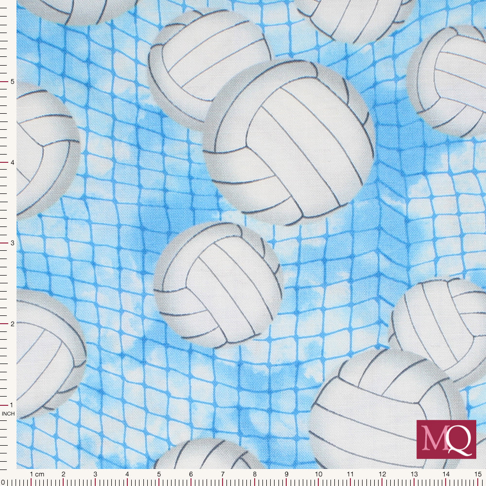 Volleyballs by Timeless Treasures - Gail-C7042-Blue