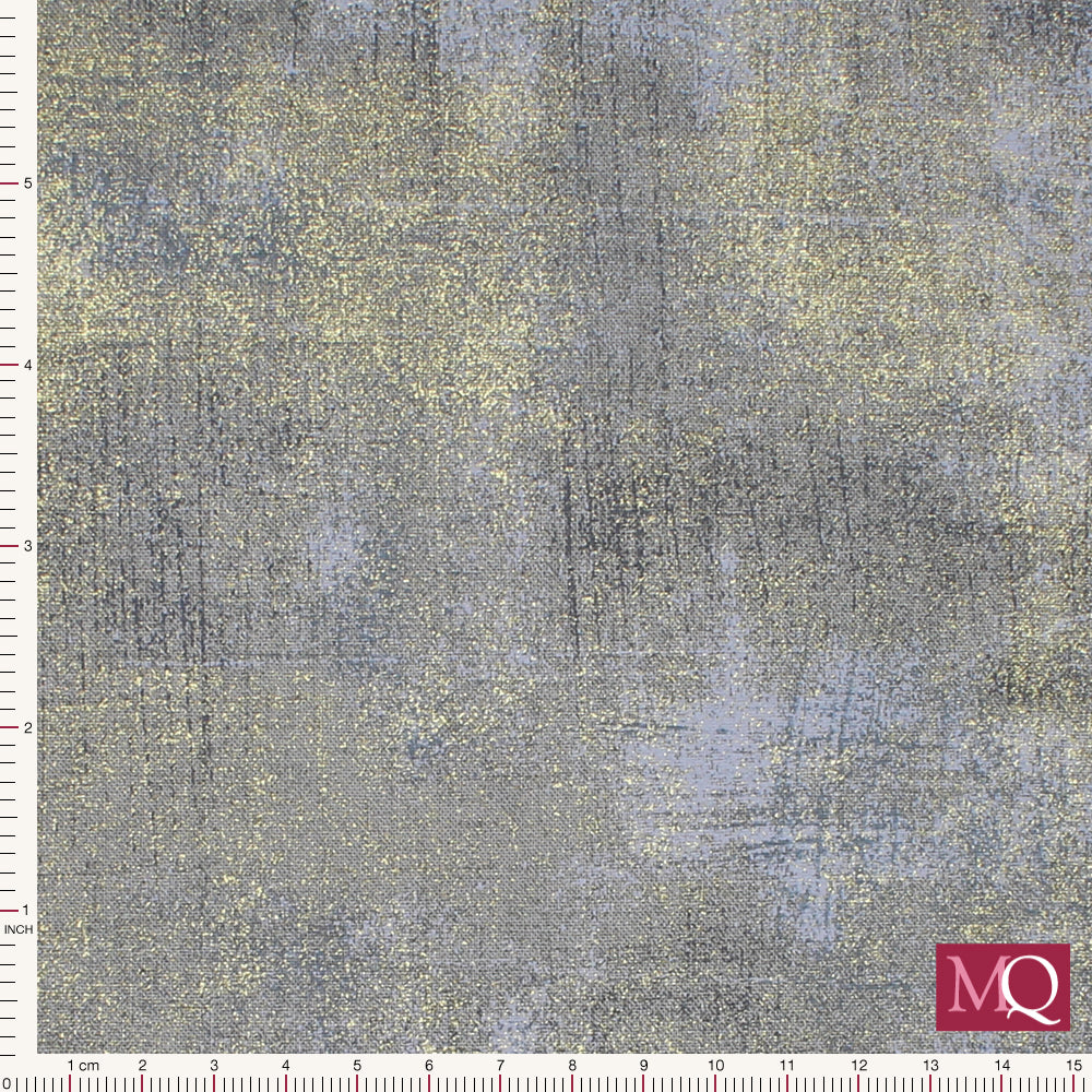 Basic Grey Grunge Metallics by Moda - Grey Couture