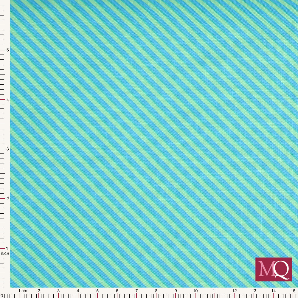 Sweet Shoppe Too by Makower  Candy Stripe - Teal £1.10/10cm