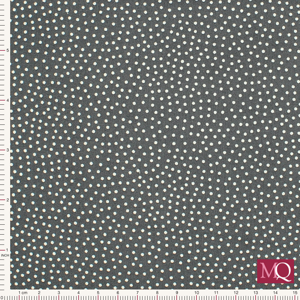 Makower NEW Freckle Dot   Grey 9436/C -£1.10/10cm £11m