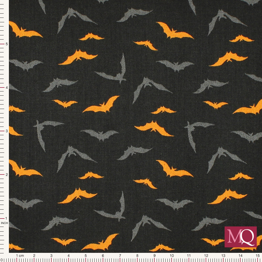 Midnight Halloween fabric from Andover - Night Flight- Inky 9784K £12.00m ( £1.20/10cm)
