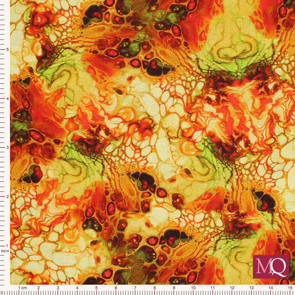 Luminous by Ocllo Mason for QT Fabrics - Fizz Orange