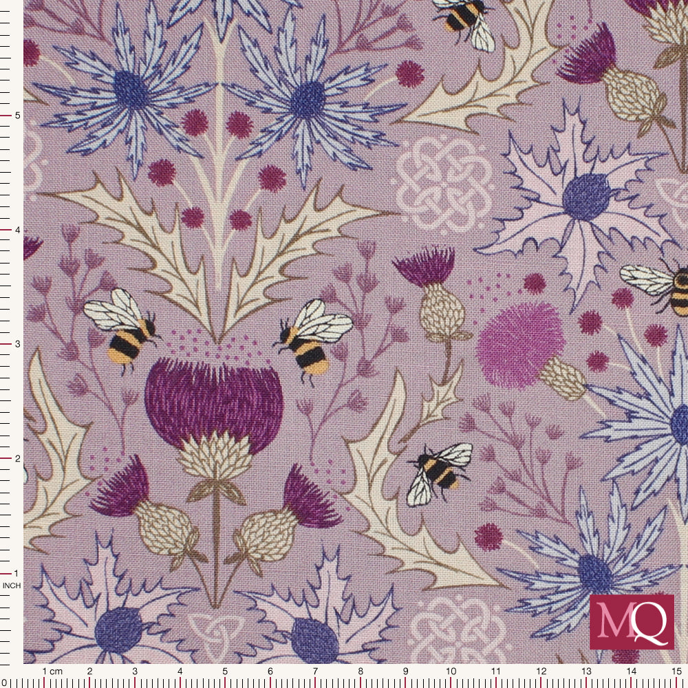 Celtic Dreams by Lewis & Irene - Mirrored Bee on Light Purple Remnant