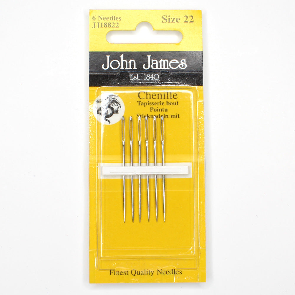 John James Blister Pack Chenille Needles Size 22