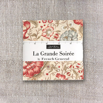 5" Charm Pack - La Grande Soiree by French General for Moda - 42pcs