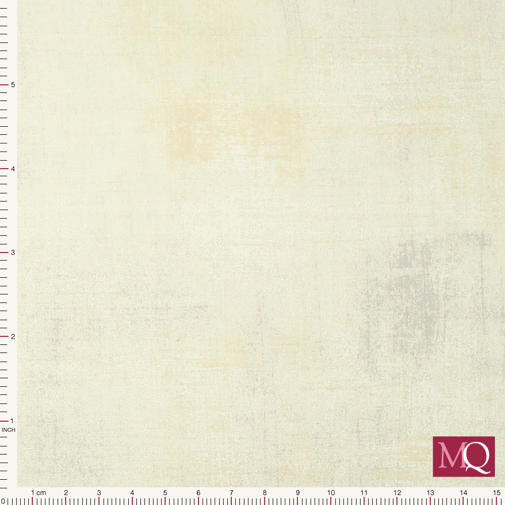 Cotton quilting fabric with subtle tonal cream and beige brush stroke effect
