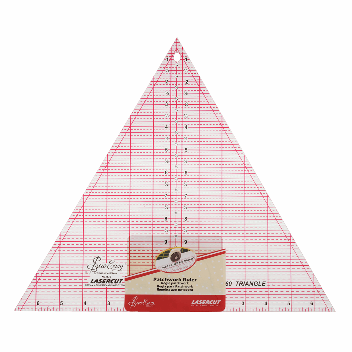 Sew Easy 60 Degree Triangle Ruler : 12 x 13.875in - NL4173
