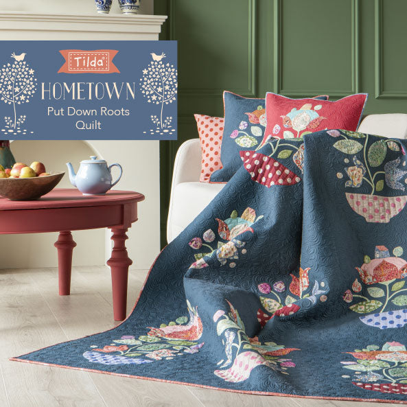 Patchwork Pattern - Put Down Roots Quilt - Hometown by Tilda - £0.00 Free Download