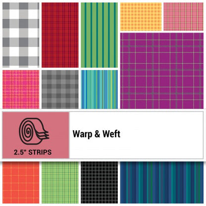 2.5" Strips - Warp and Weft Premium Yarn Dyes 40pcs