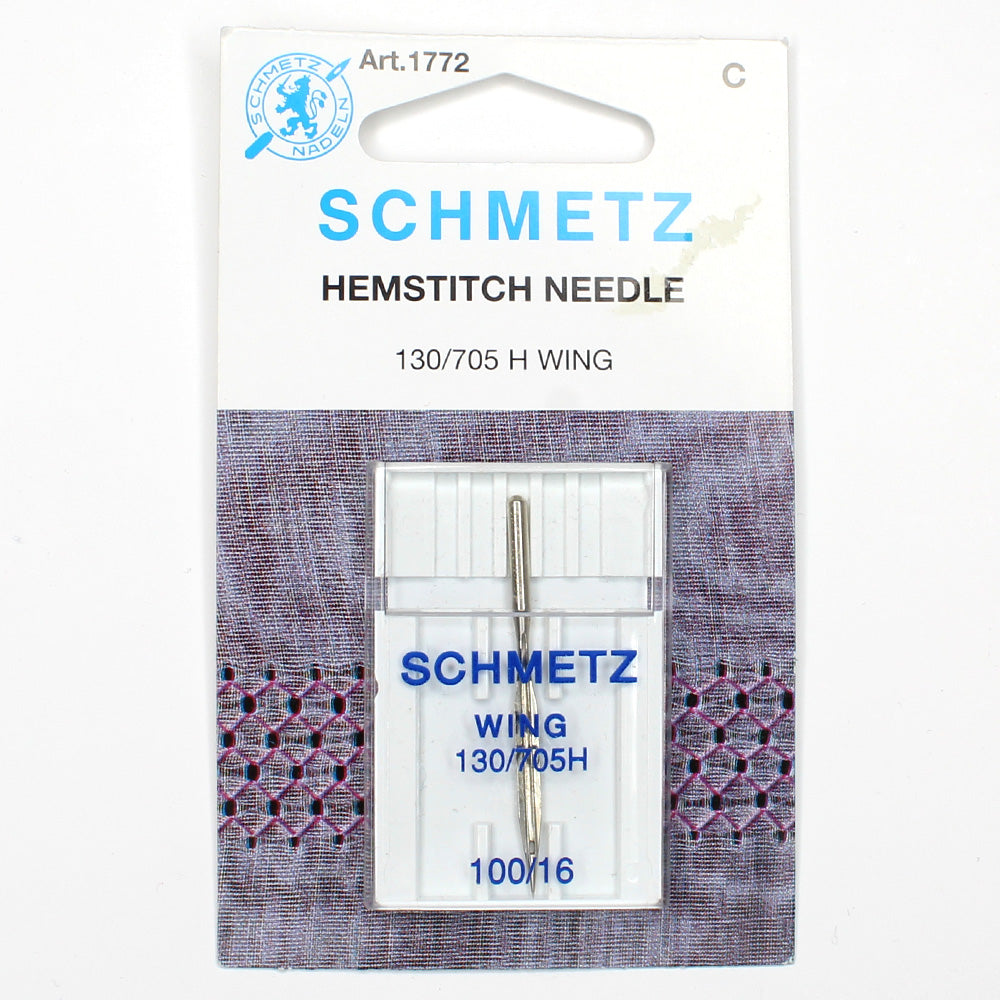 Schmetz Hemstitch Needle - 100/16 Wing 1772