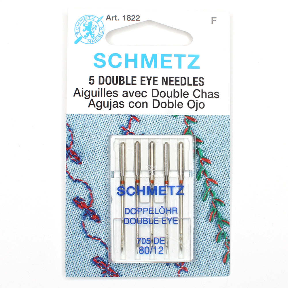 Schmetz Machine Needles - Double Eye Needles 80/12 1822
