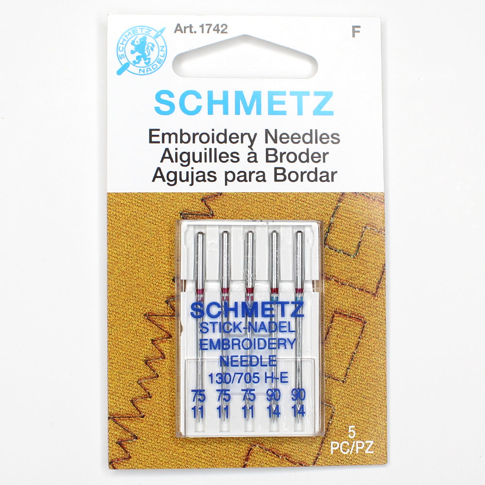 Schmetz Embroidery Machine Needles - Mixed Size 1742