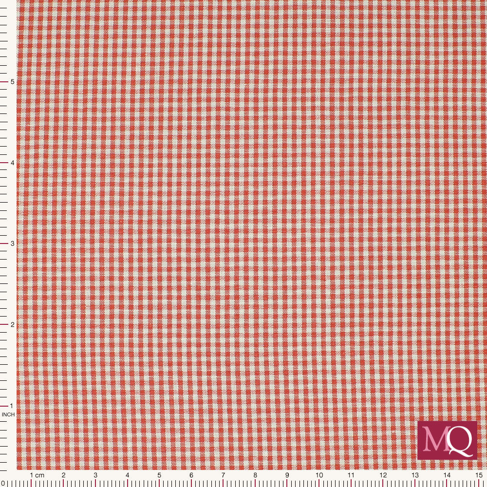 Gingham by Sevenberry Red 14300-1-5 - £1.40/10cm