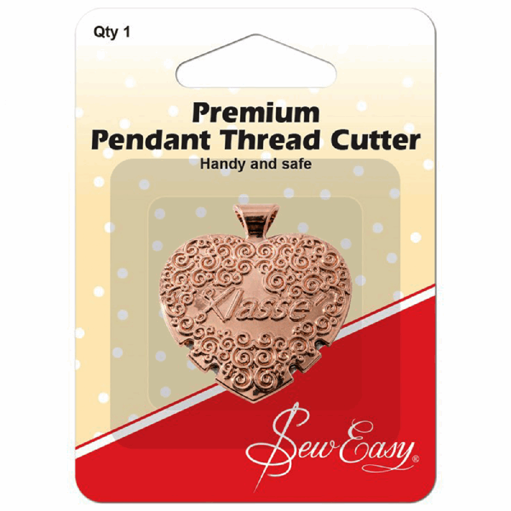 Premium Pendant Thread Cutter by Sew Easy - Heart in Rose Gold