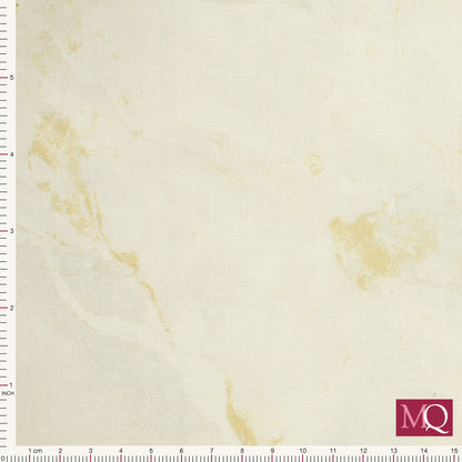 Cotton quilting fabric with tonal cream  natural marble effect