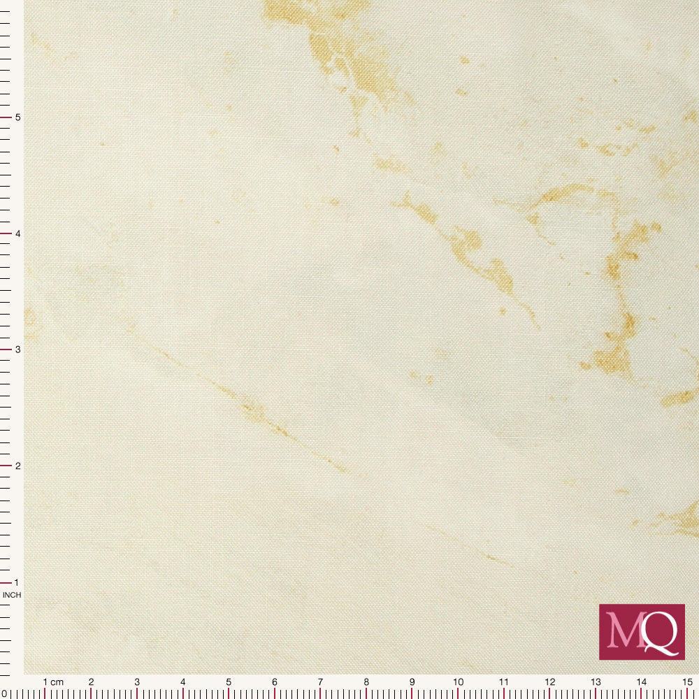 Cotton quilting fabric with tonal cream natural marble effect