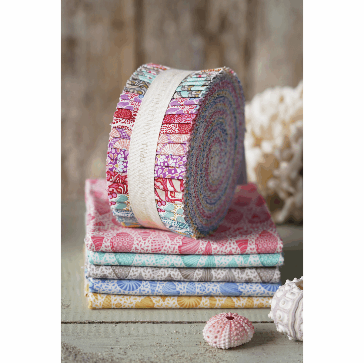 Fabric Roll - Cotton Beach Collection from Tilda 40pcs