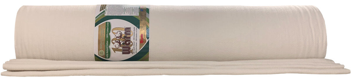 Warm 100 Cotton Wadding - Natural - 120” Wide