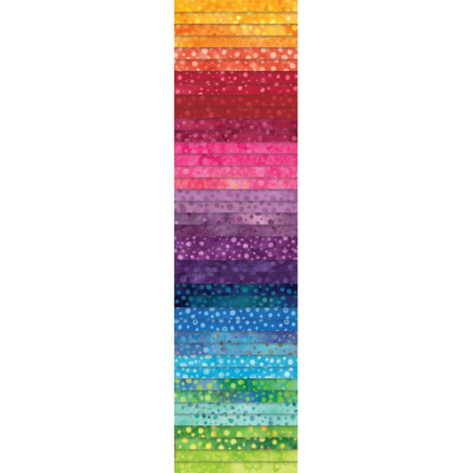 2.5" Strips - Rainbow Bali Pop - Bali Batik from Hoffman