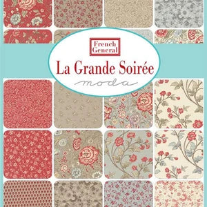 5" Charm Pack - La Grande Soiree by French General for Moda - 42pcs