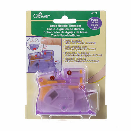 Clover Desk Needle Threader - Purple 4071