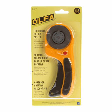 Olfa Ergonomic Rotary Cutter - 60mm RTY-3/DX9655
